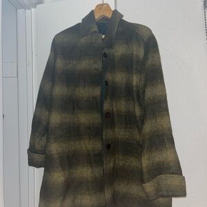 Plaid Women’s Jacket in Green and Brown